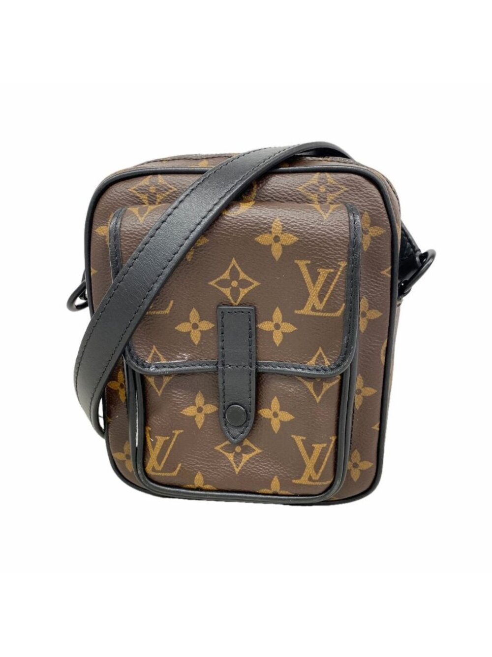 Louis Vuitton Shoulder Bag Monogram Macassar Christopher Wearable Wallet Brown